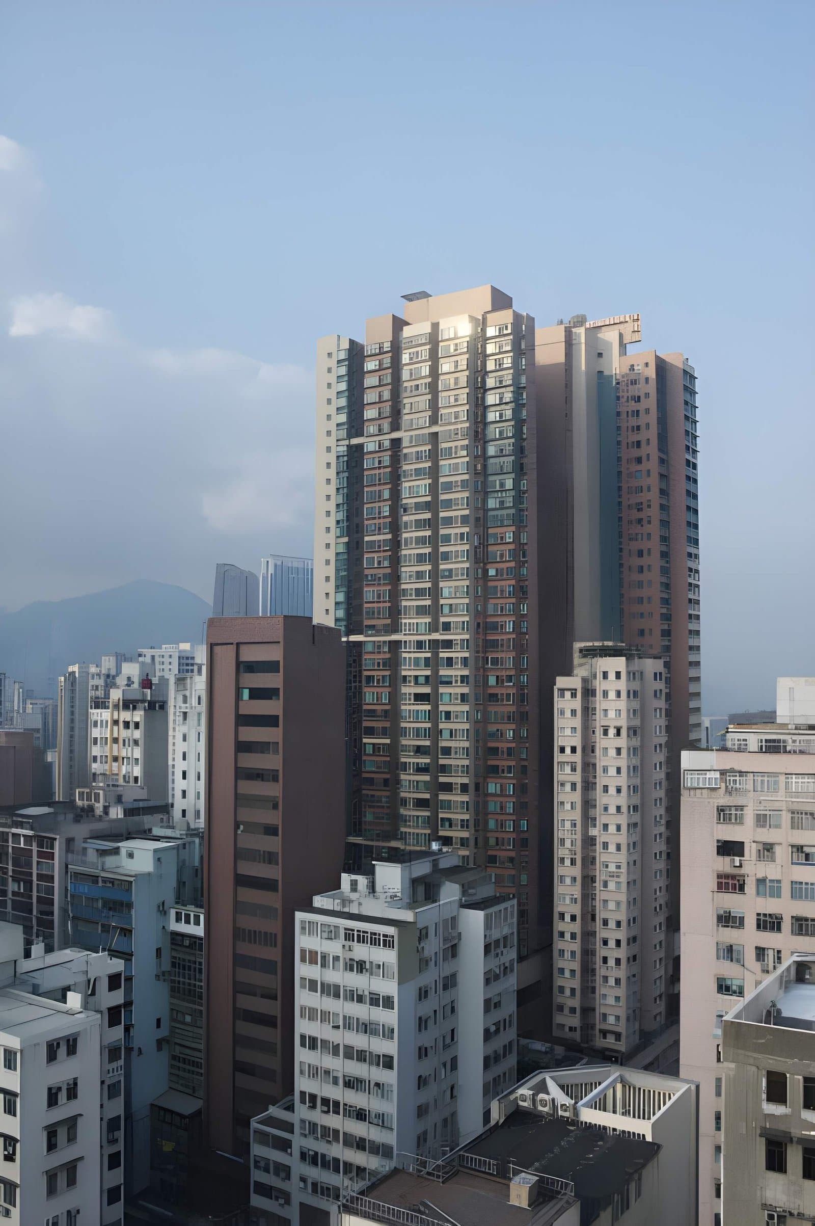 Urban city skyline